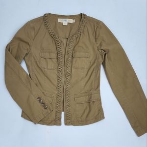 J. Crew Chino Classic Twill Beige Jacket Size 2